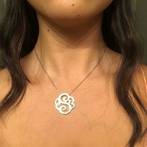 Monogram Silver S Necklace